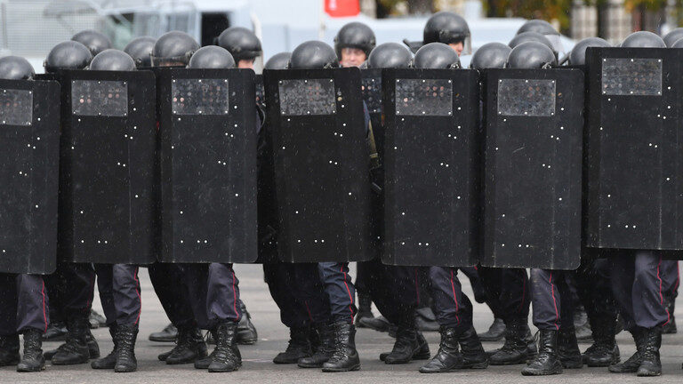 Russian riot police