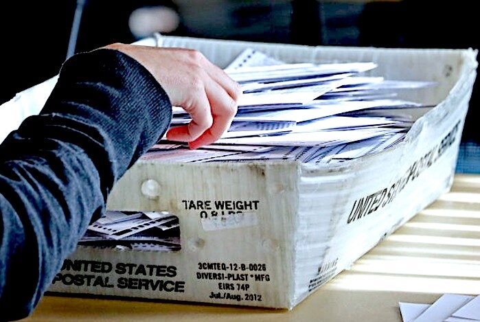 Click to enlarge box of mail