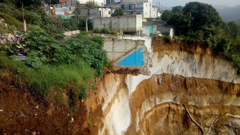 Click to enlarge Heavy rain from 12 September 2020 triggered several landslides in Guatemala City, damaging homes
