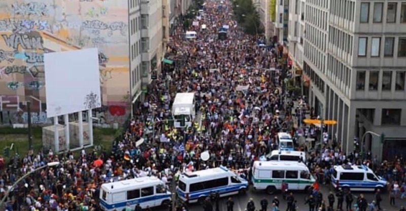 Click to enlarge covid 19 protest berlin germany