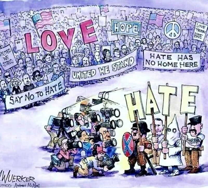 Click to enlarge cartoon satire berlin protest covid kennedy