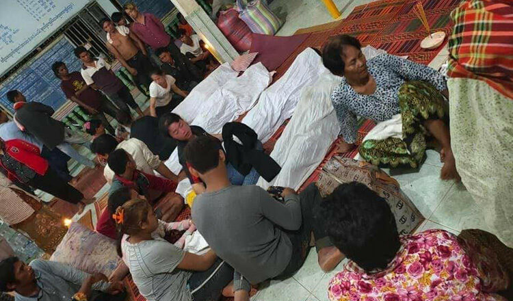 The dead are mourned in the aftermath of the tragedy.