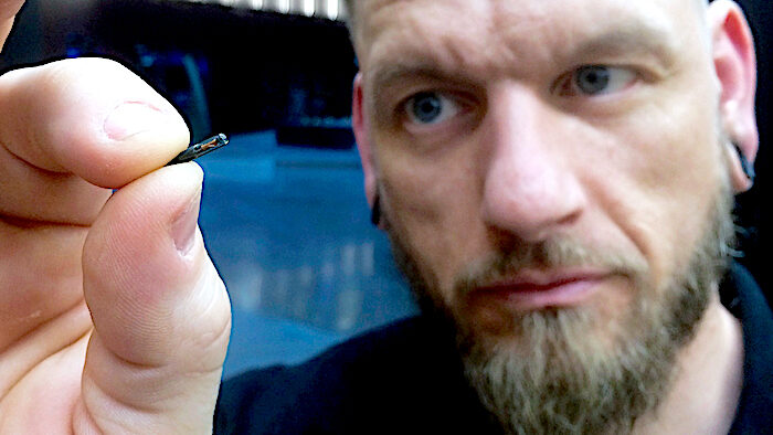 Jowan Osterlund, microchip implant