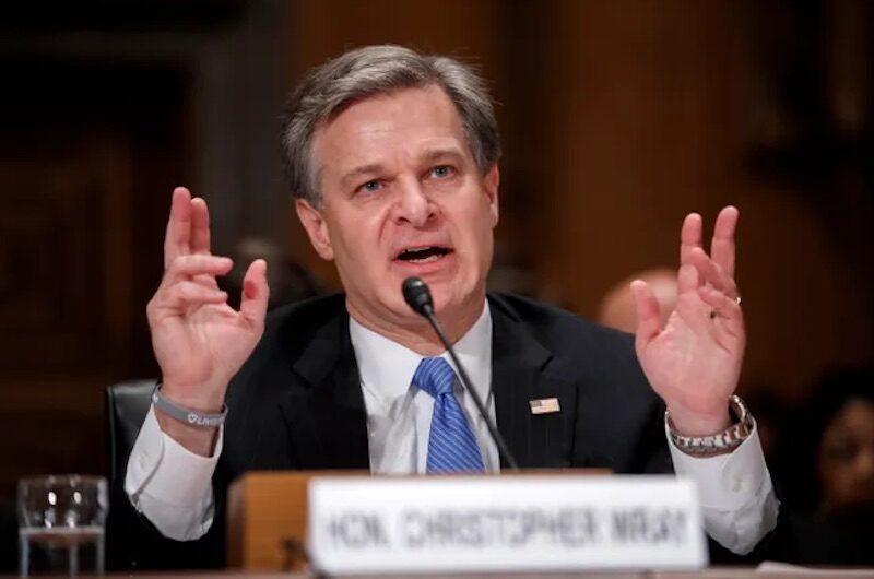 Click to enlarge FBI Director Chris Wray