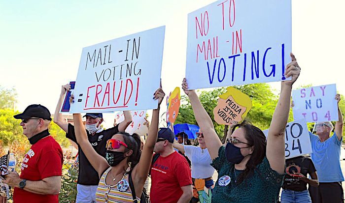 voting fraud protest