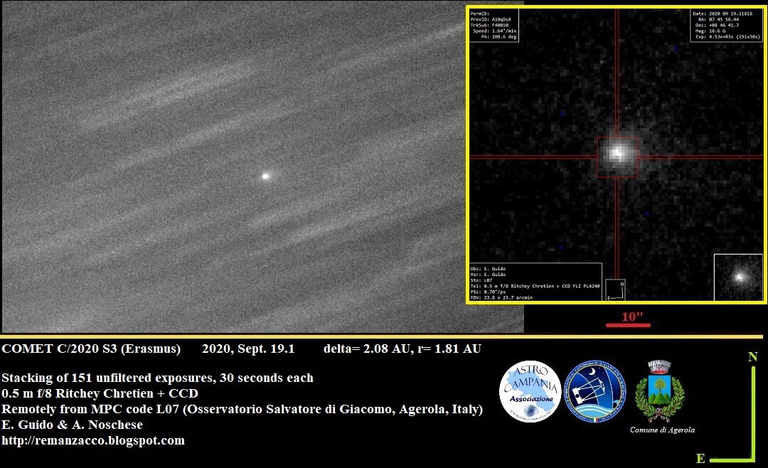 Comet C/2020 S3 Erasmus