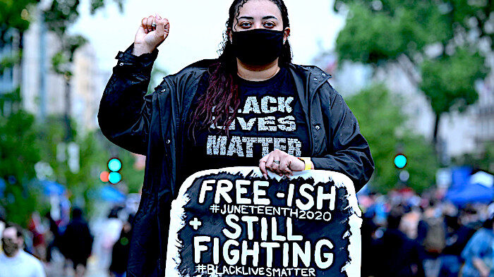 BLM protester