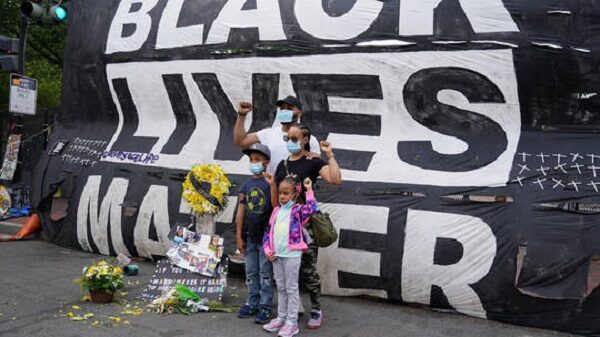Black Lives Matter banner