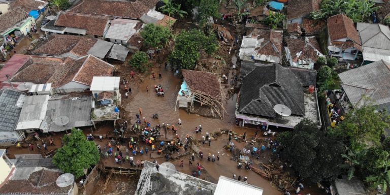 Floods in North Jakarta, Indonesia 22 September