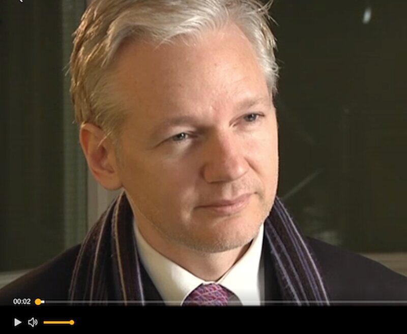 assange screenshot interview Mark Davis 2011