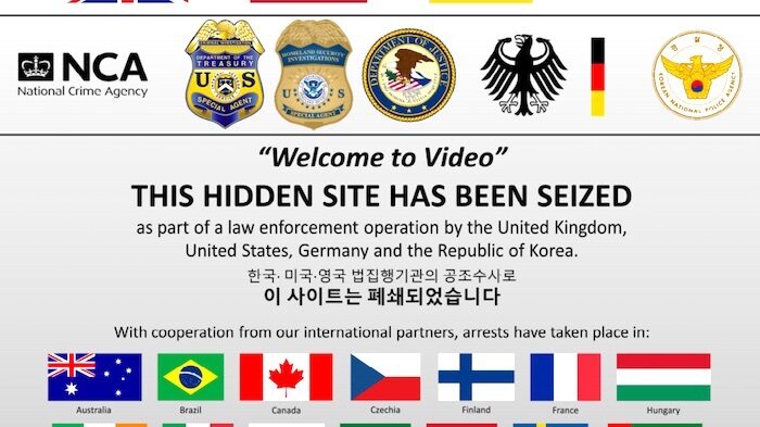 Site seizure notice