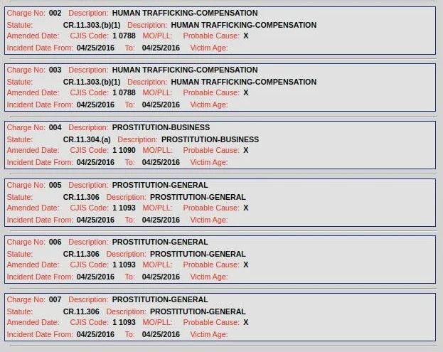Charles Wade court record