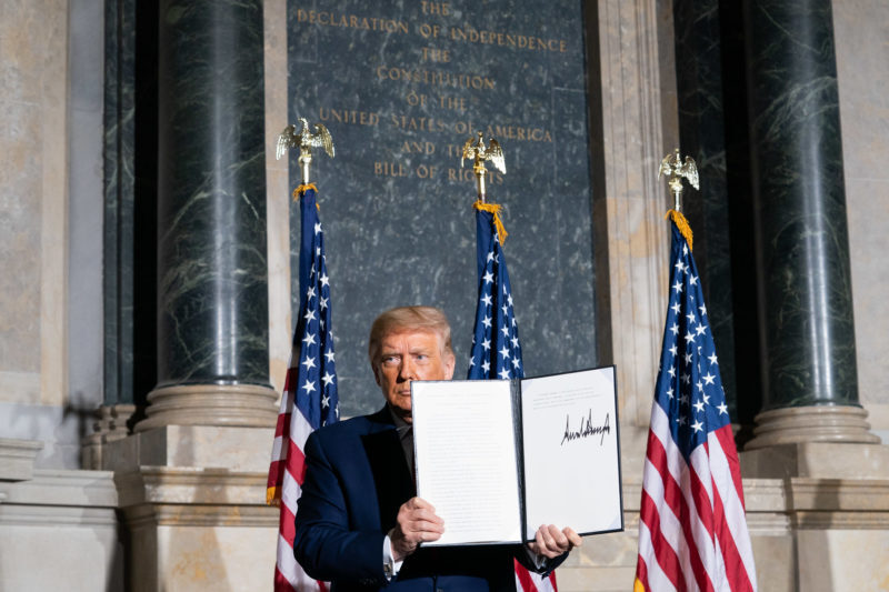 Click to enlarge trump signs bill
