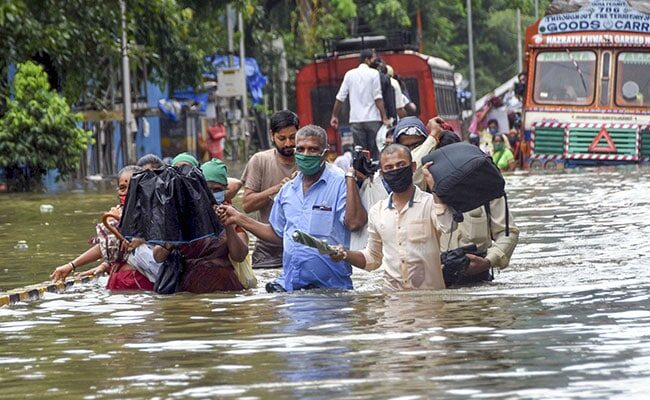 It's been raining heavily in the country's financial capital -Mumbai- sin