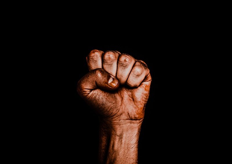 Click to enlarge blm black power fist