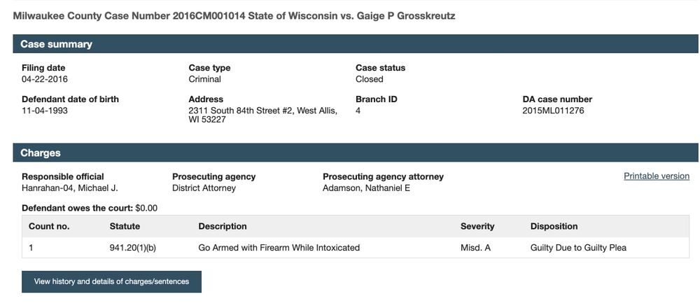 grosskreutz rittenhouse criminal record