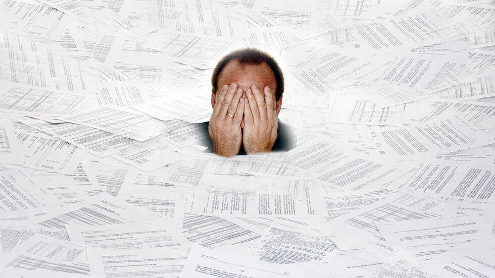 Click to enlarge beaurocracy, paperwork