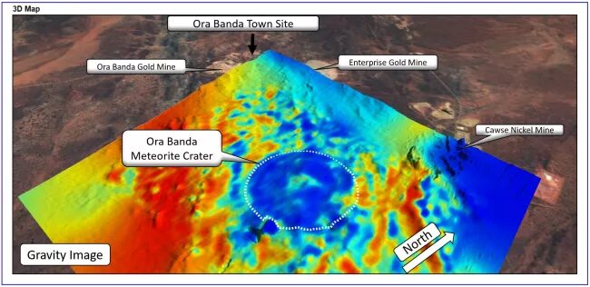 Click to enlarge Ora Banda Impact Crater