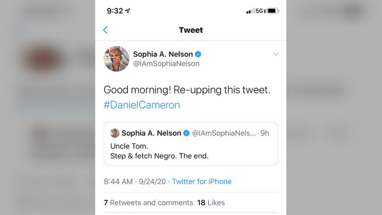 sophia a nelson tweet