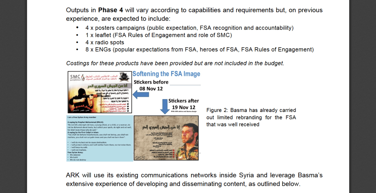 Click to enlarge ARK anti-syria propaganda