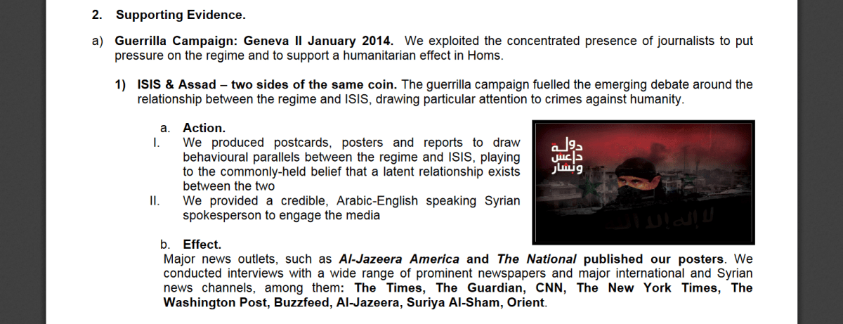 Click to enlarge ARK propaganda war against Syria