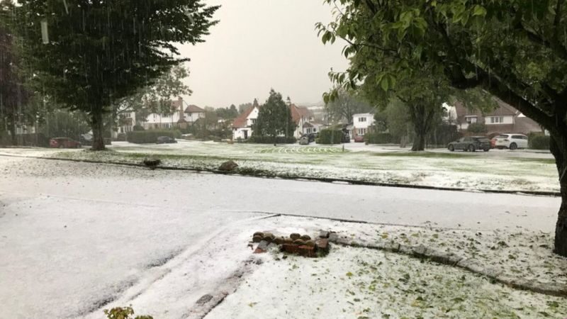 Yorkshire hail storm