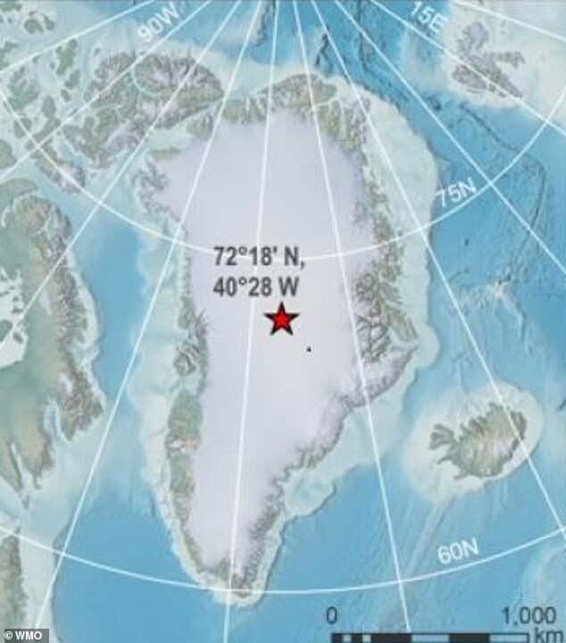 Click to enlarge record low temperature greenland