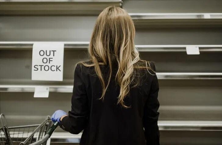 empty store shelves