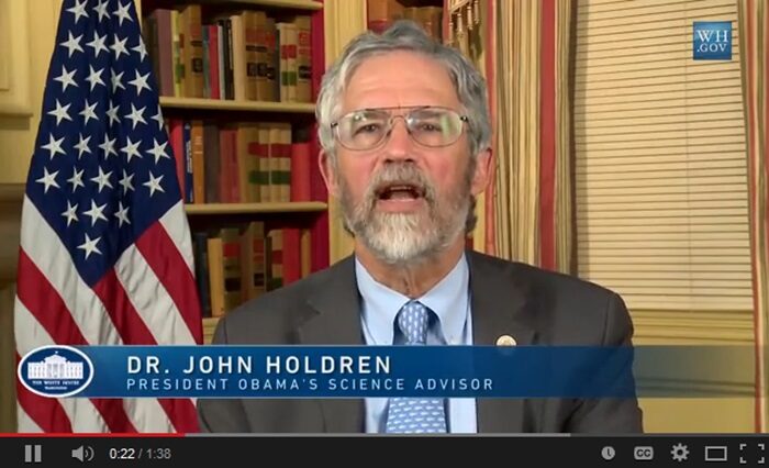 Click to enlarge Dr. John Holdren