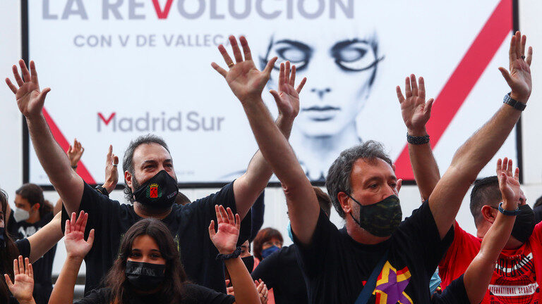 Madrid coronavirus protest
