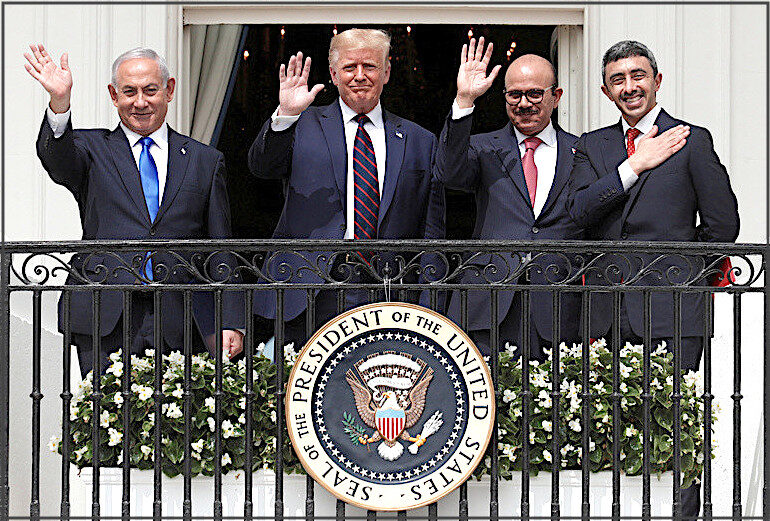 whitehouse balcony Abraham Accords