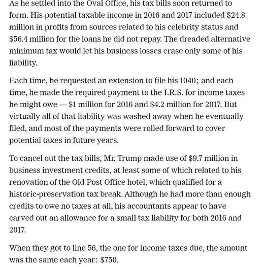 new york times trump tax returns