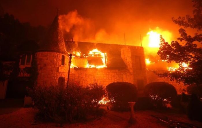 Click to enlarge Winery fire