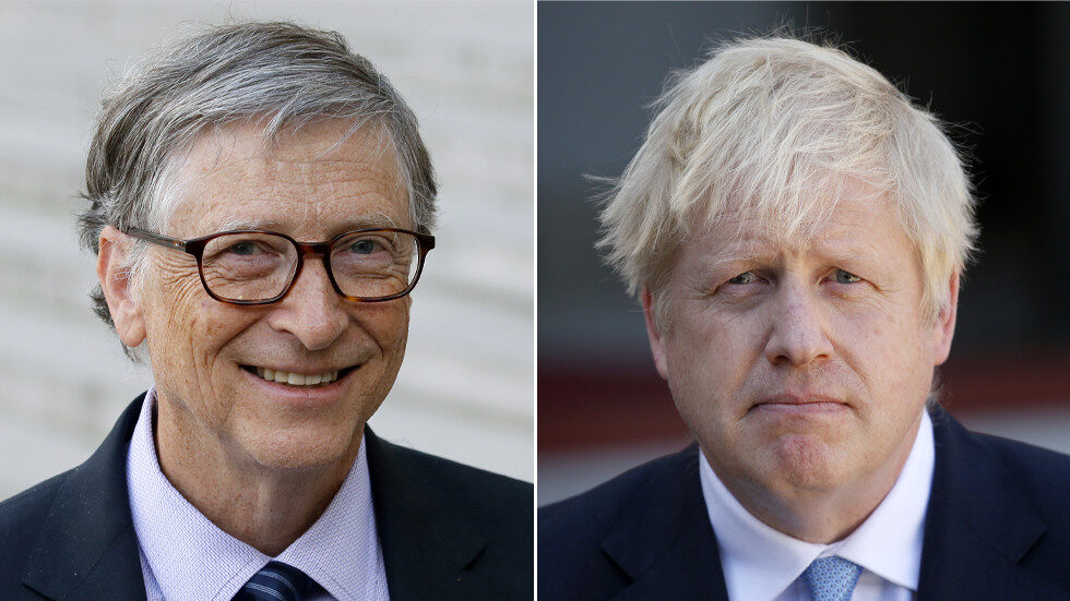 Boris Johnson Bill Gates