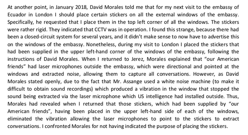 Click to enlarge witness assange trial testimony spying