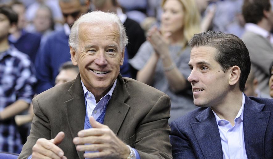 Click to enlarge Joe and Hunter Biden