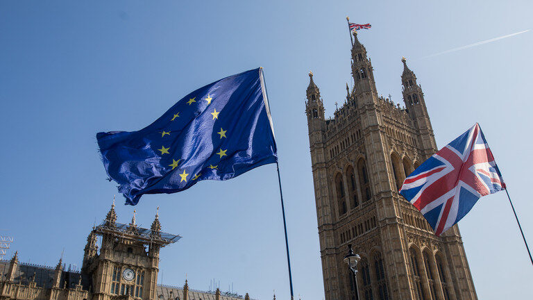 EU Union jack flag britain