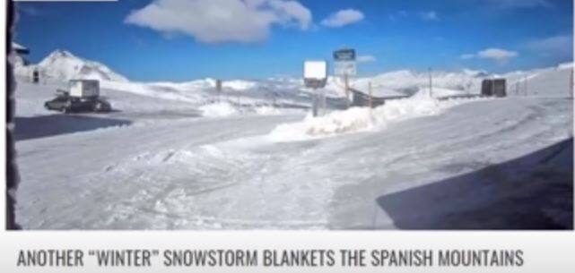September snow in Spain
