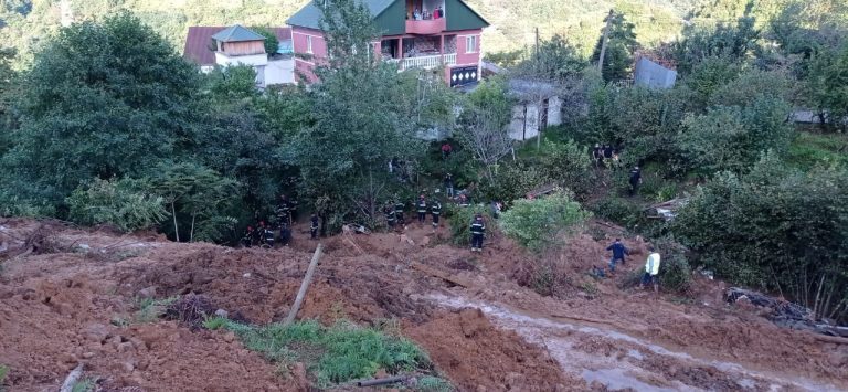 Heavy rainfall triggered a landslide in the Adjara region of Georgia on 02 October 2020.