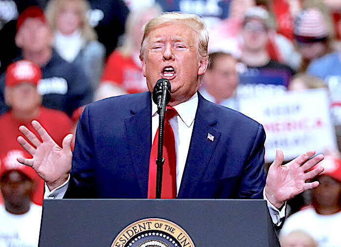 Click to enlarge Trump rally