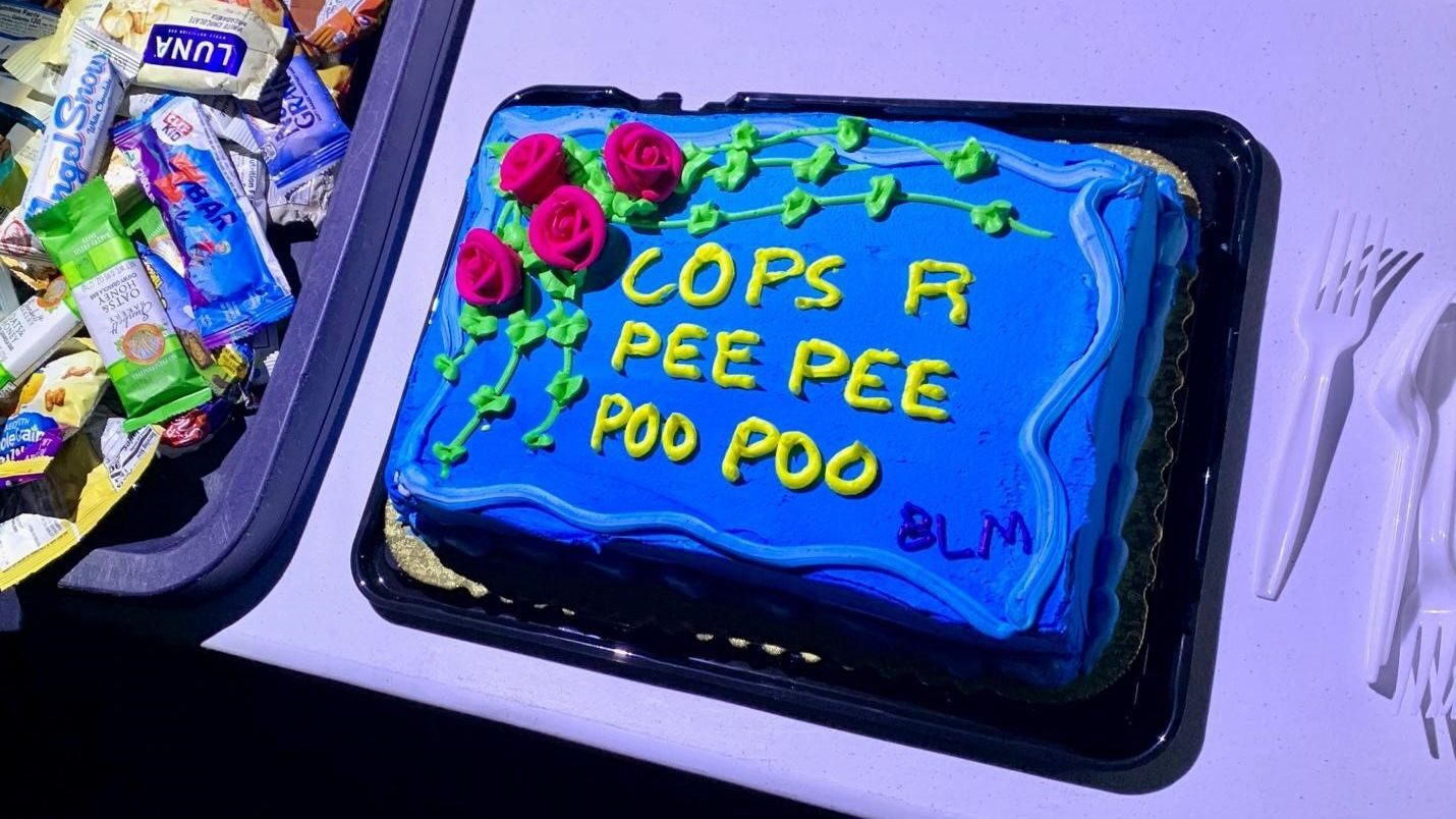 Click to enlarge antifa cake