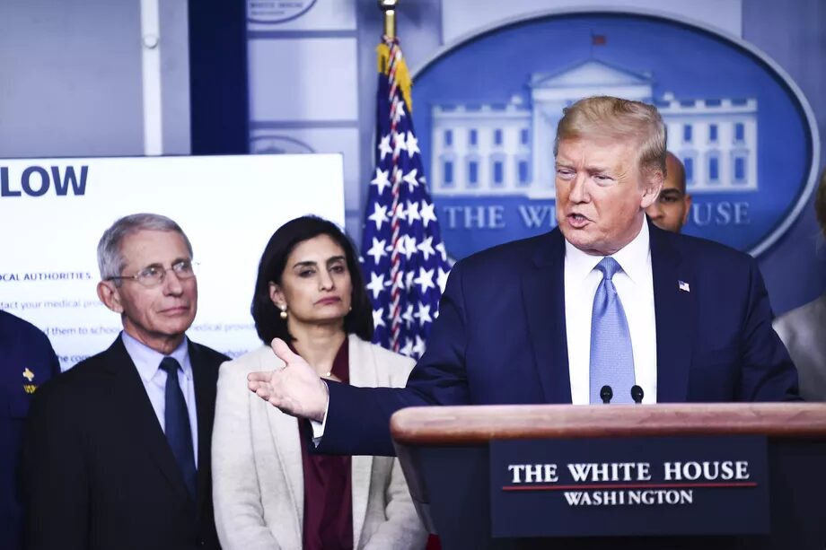trump covid press conference coronavirus