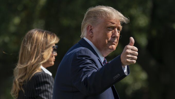 trump going to hospital