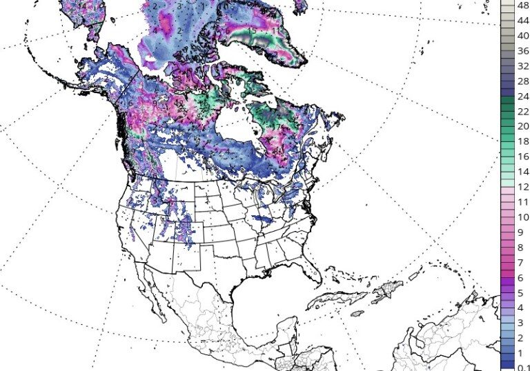 Click to enlarge Snowfall totals