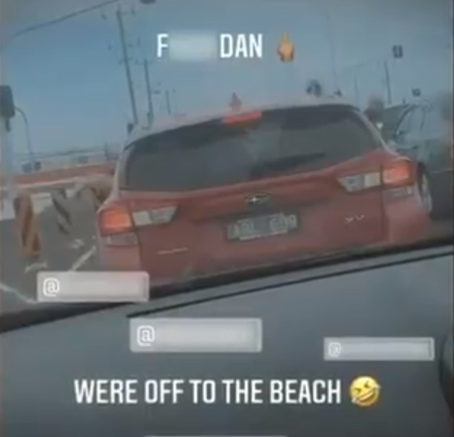Melborne arrest social media post