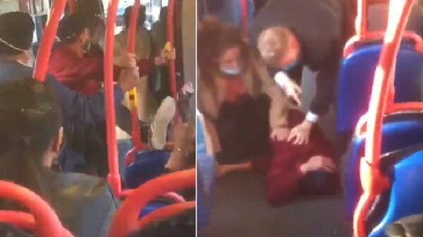 Click to enlarge Irate bus passenger