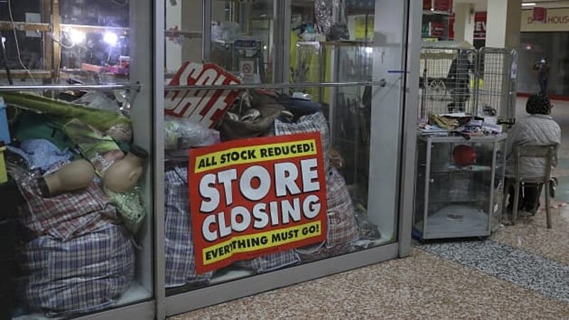 Click to enlarge store closed lockdown economy