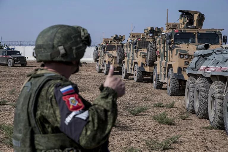 Click to enlarge russian turkish patrols syria