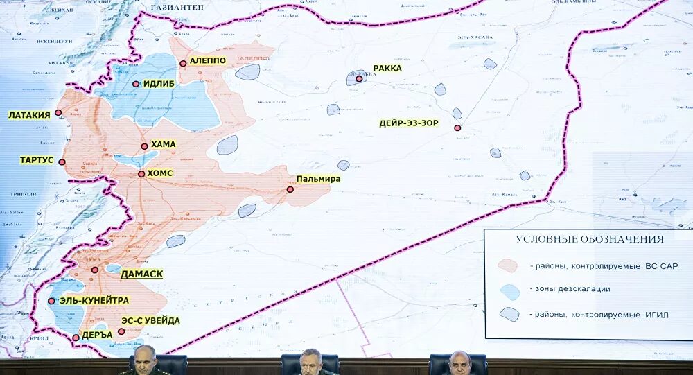 Click to enlarge de-escalation zones Syria Russia