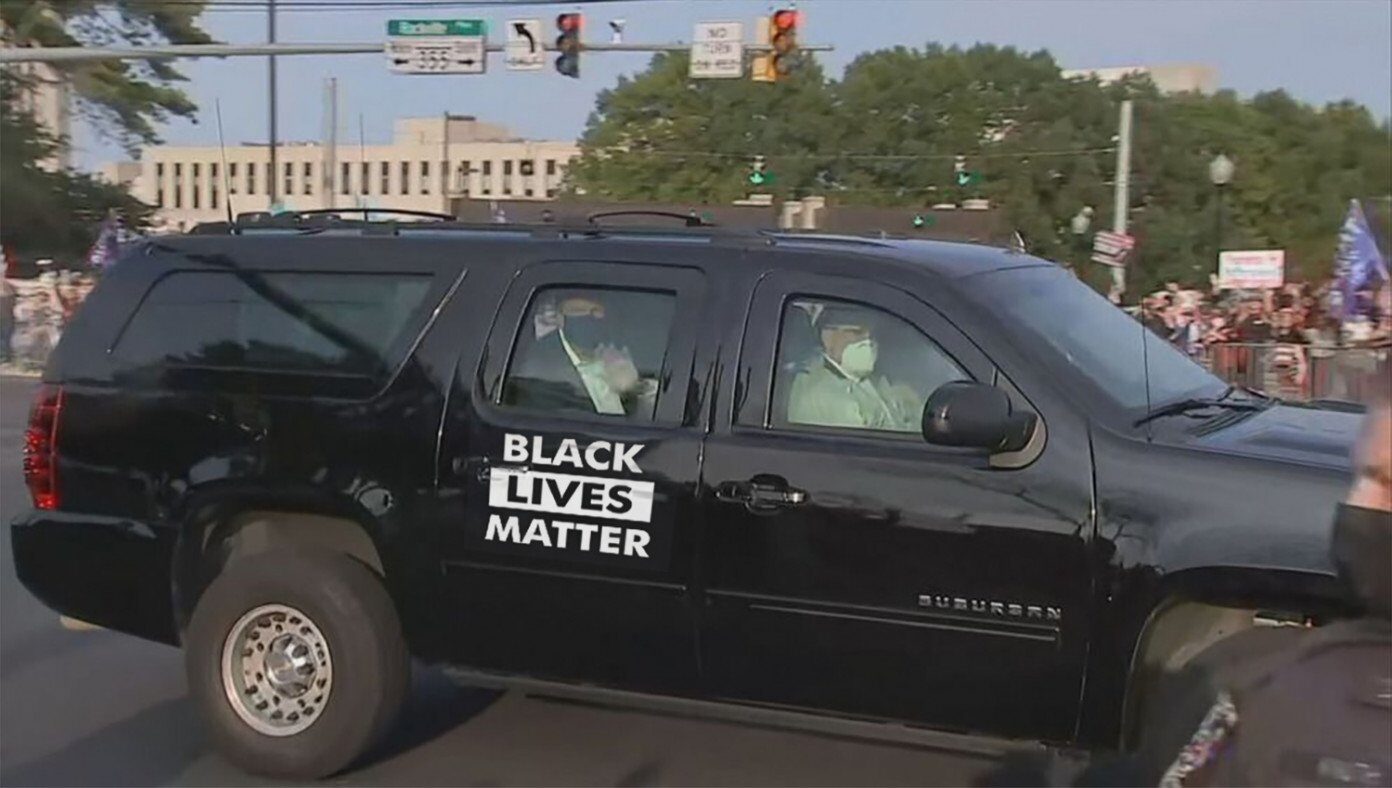 trump black lives matter sticker